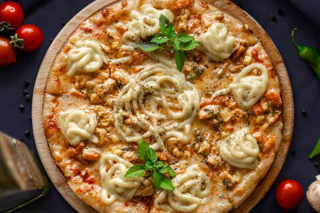 Cheese pizza serving inspiration